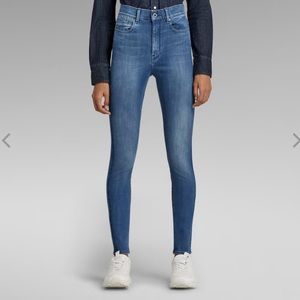 G star raw shape high super skinny jeans